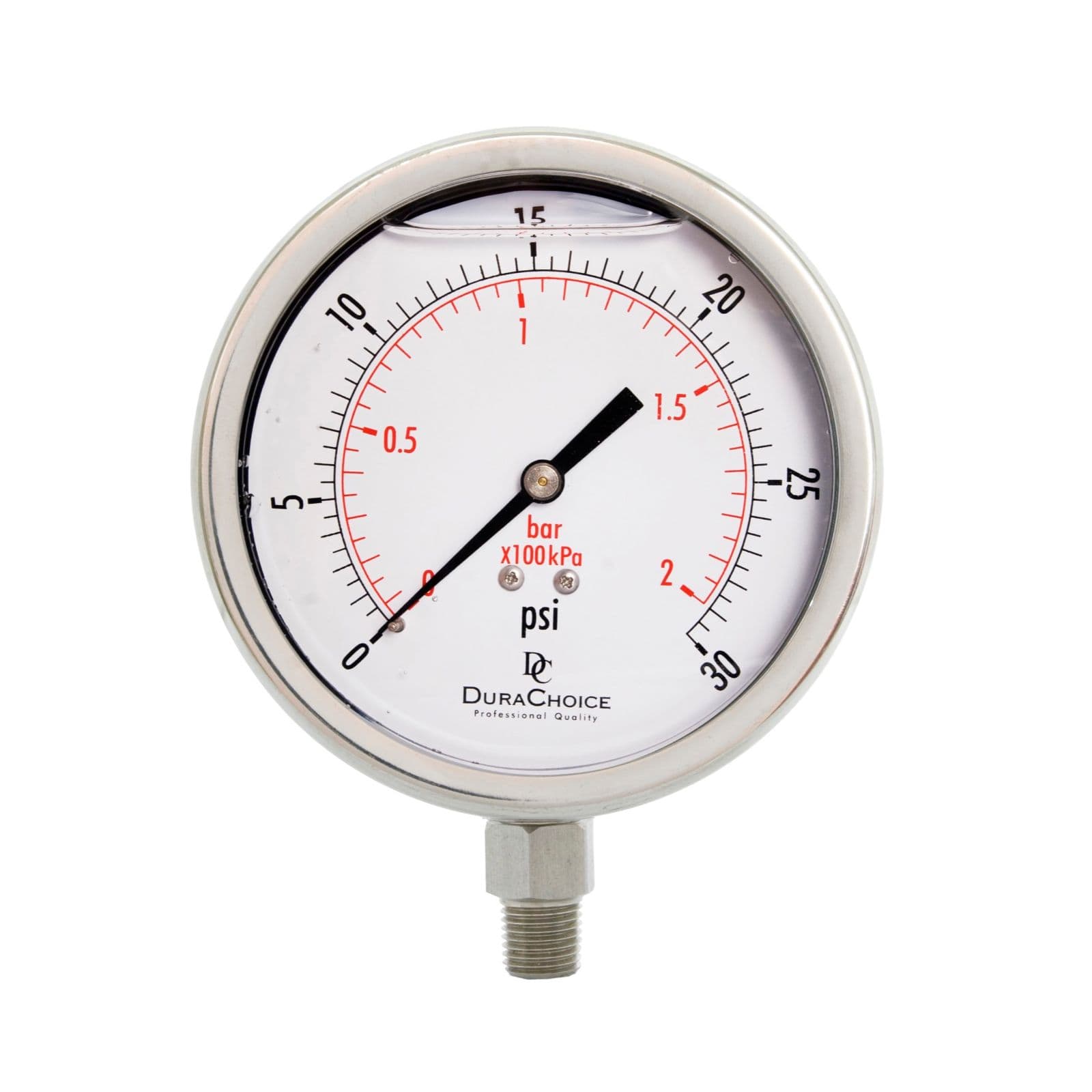 oil filled water pressure gauge